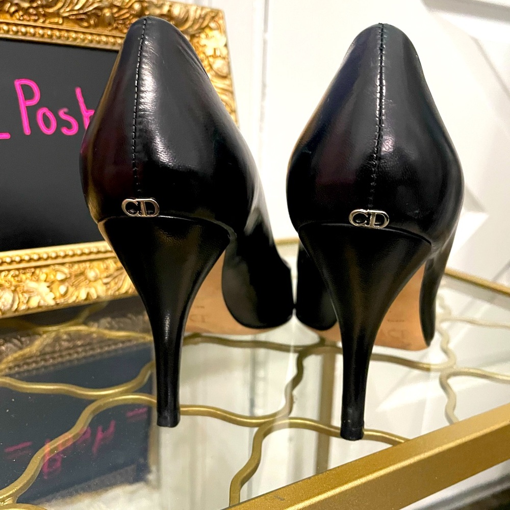 Vintage Dior classic black heel size 36.5 AMAZING CONDITION